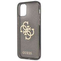 Guess GUHCP12LPCUGL4GBK iPhone 12 Pro Max 6,7" czarny/must kõvaümbris Glitter 4G Big Logo hind ja info | Telefoni kaaned, ümbrised | kaup24.ee