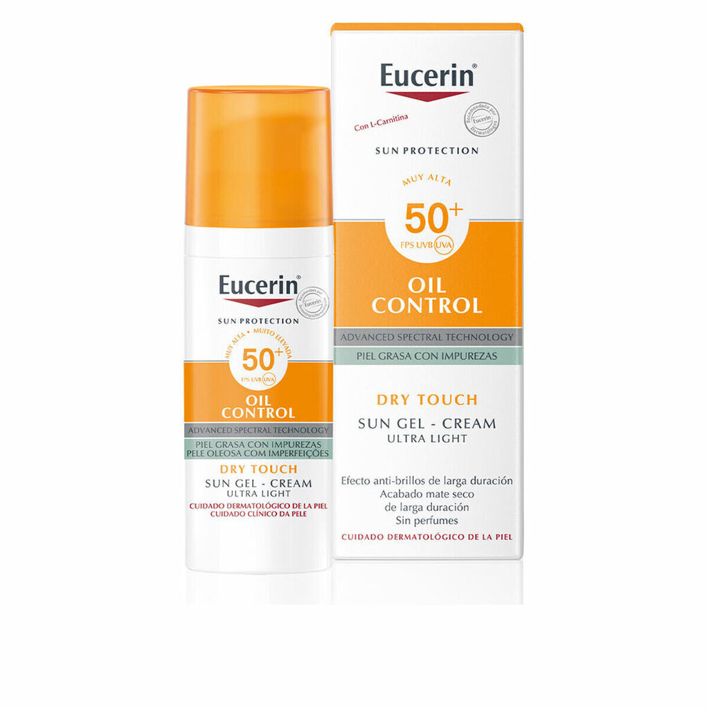 Eucerin Sun Gel Creme Oil Control Dry Touch Fps50 50ml hind ja info | Päikesekreemid | kaup24.ee