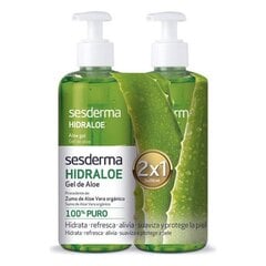 Niisutav geel Sesderma Hidraloe Aloe Gel, 2x250ml цена и информация | Кремы, лосьоны для тела | kaup24.ee