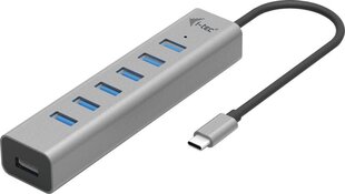 USB-разветвитель i-Tec C31HUBMETAL703 цена и информация | Адаптеры и USB-hub | kaup24.ee