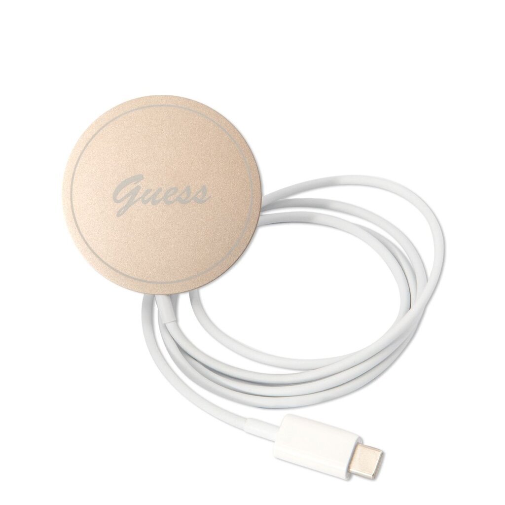 Guess 4G MagSafe Compatible Case + Wireless Charger for iPhone 14 Pro Pink hind ja info | Telefoni kaaned, ümbrised | kaup24.ee