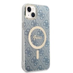 Guess 4G MagSafe Compatible Case + Wireless Charger for iPhone 14 Plus Blue hind ja info | Telefoni kaaned, ümbrised | kaup24.ee