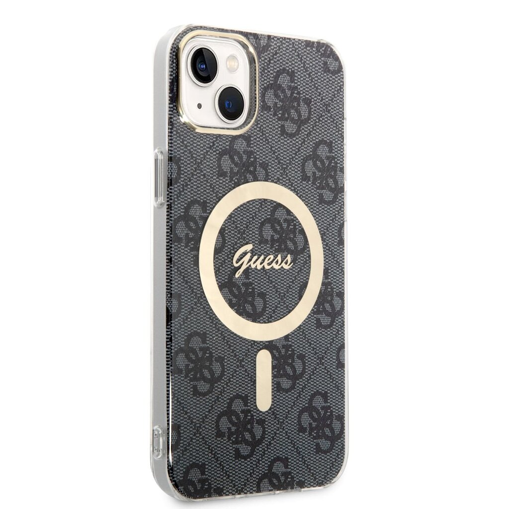 Guess 4G MagSafe Compatible Case + Wireless Charger for iPhone 14 Plus Black hind ja info | Telefoni kaaned, ümbrised | kaup24.ee