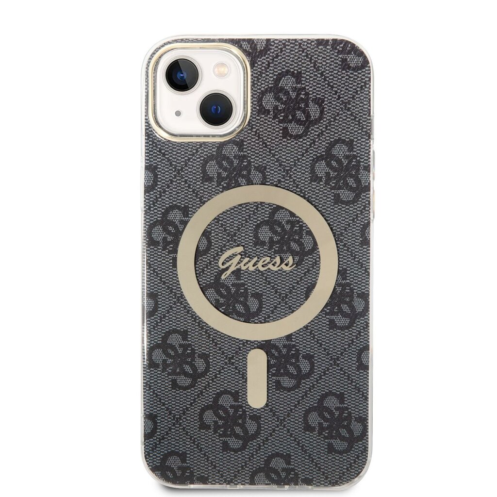 Guess 4G MagSafe Compatible Case + Wireless Charger for iPhone 14 Plus Black hind ja info | Telefoni kaaned, ümbrised | kaup24.ee