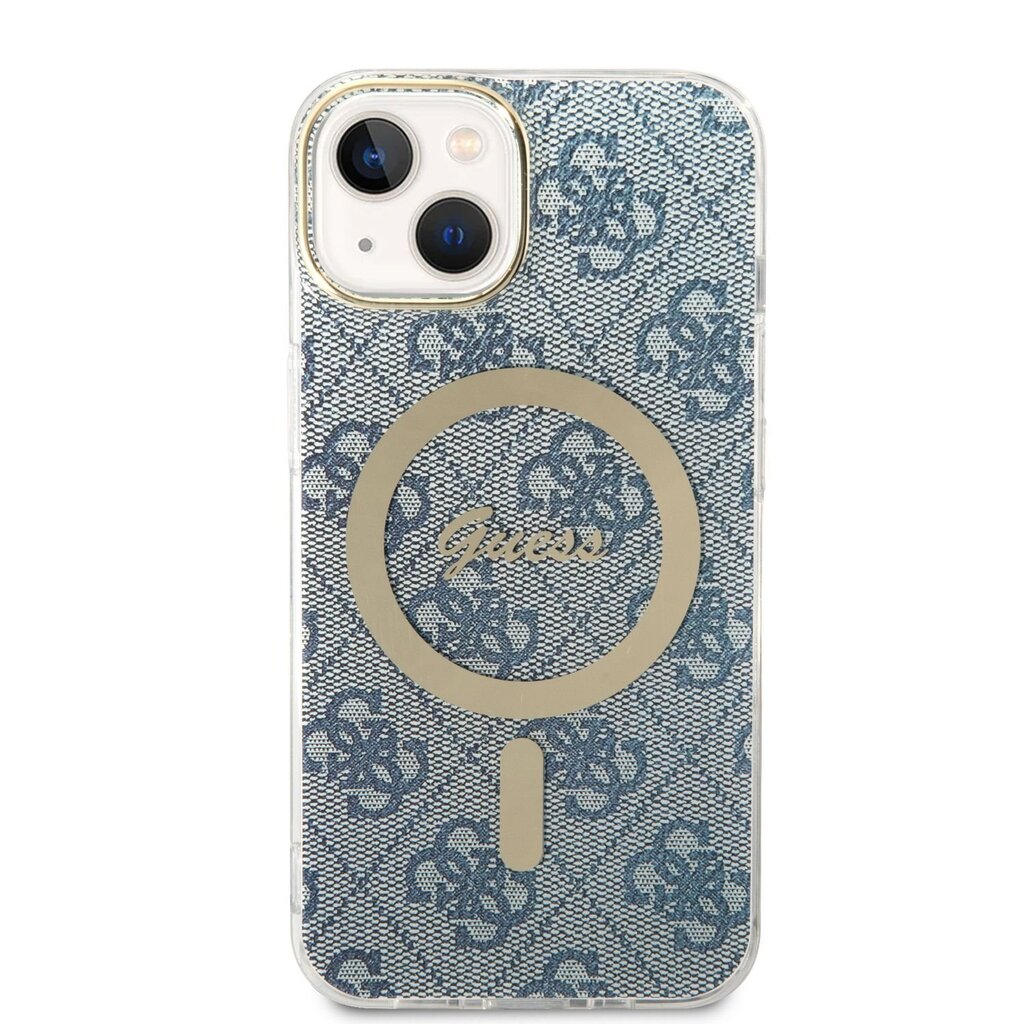 Guess 4G MagSafe Compatible Case + Wireless Charger for iPhone 14 Blue hind ja info | Telefoni kaaned, ümbrised | kaup24.ee