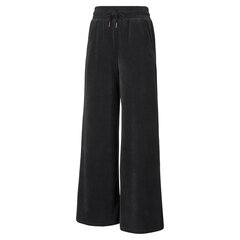 Naiste vabaaja püksid Puma HER Velour Wide Pants Puma Black - 58952601, must цена и информация | Женские брюки | kaup24.ee