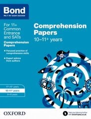 Bond 11plus: English: Comprehension Papers: 10-11plus years hind ja info | Noortekirjandus | kaup24.ee