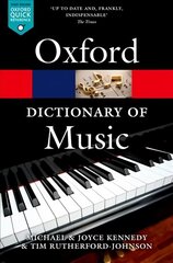 Oxford Dictionary of Music 6th Revised edition hind ja info | Kunstiraamatud | kaup24.ee