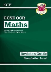 GCSE Maths OCR Revision Guide: Foundation inc Online Edition, Videos & Quizzes цена и информация | Книги для подростков и молодежи | kaup24.ee