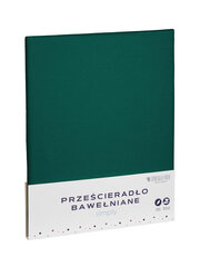 Хлопковая простыня Simply A437, бутылочно-зеленая цена и информация | Простыни | kaup24.ee