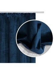 Veluurkardin Soft Velvet 140x270 A566 - tumesinine hind ja info | Kardinad | kaup24.ee