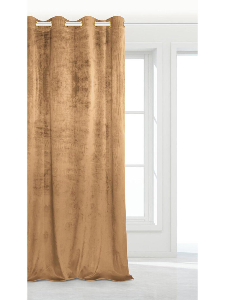 Veluurkardin Soft Velvet 140x250 A502 - tumekollane hind ja info | Kardinad | kaup24.ee