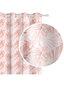 Lehtedega kardin Hibiscus 140x250 A738 - valge/roosa hind ja info | Kardinad | kaup24.ee