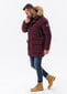 Meeste talveparka jope Ombre C554 maroon цена и информация | Meeste joped | kaup24.ee