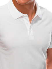 Однотонная рубашка поло S1600, белая, 107886-7 цена и информация | Meeste T-särgid | kaup24.ee