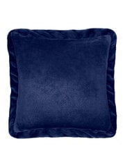 Декоративная наволочка Ruffly 40x40 A669, темно-синяя цена и информация | Декоративные подушки и наволочки | kaup24.ee