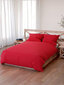 Puuvillane voodipesu Simply A426 - punane hind ja info | Voodipesukomplektid | kaup24.ee