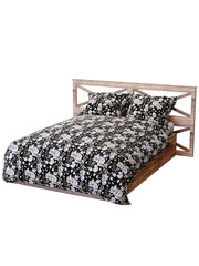 Puuvillane voodipesu Peony A595 - must hind ja info | Voodipesu | kaup24.ee