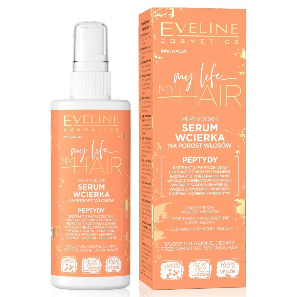 Peptiidseerum juuste kasvu jaoks Eveline My Life My Hair, 150ml цена и информация | Maskid, õlid, seerumid | kaup24.ee