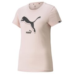 Naiste T-särk Puma POWER Logo Tee Lotus - 53191836, roosa цена и информация | Женские футболки | kaup24.ee