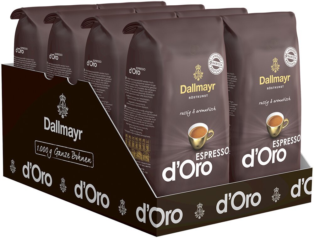 Kohvioad Dallmayr Espresso d`Oro, 1kg цена и информация | Kohv, kakao | kaup24.ee