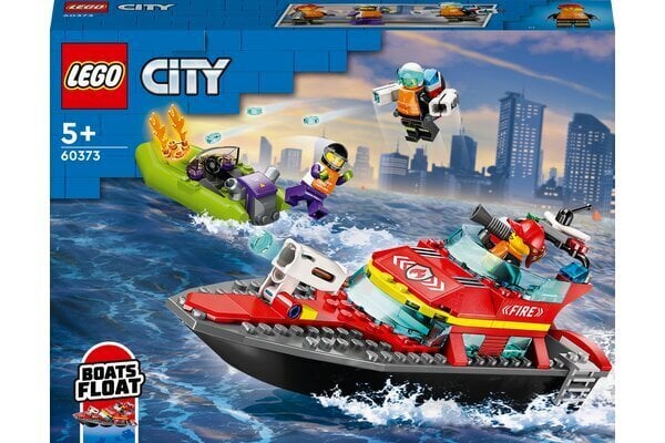 60373 LEGO® City Tuletõrje paat hind ja info | Klotsid ja konstruktorid | kaup24.ee