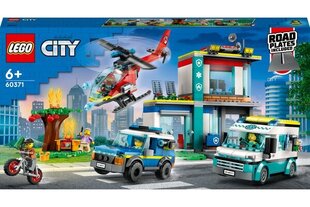 60371 LEGO® City Päästeautode peakorter цена и информация | Конструкторы и кубики | kaup24.ee