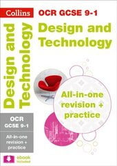 OCR GCSE 9-1 Design & Technology All-in-One Complete Revision and Practice: Ideal for Home Learning, 2022 and 2023 Exams edition hind ja info | Noortekirjandus | kaup24.ee