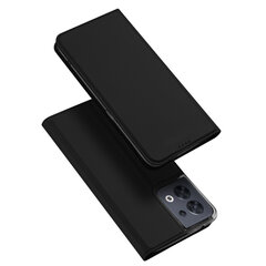 Dux Ducis Skin Pro Oppo Reno 8 flip card wallet stand Black hind ja info | Telefoni kaaned, ümbrised | kaup24.ee