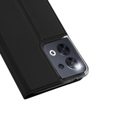 Dux Ducis Skin Pro Oppo Reno 8 flip card wallet stand Black цена и информация | Чехлы для телефонов | kaup24.ee