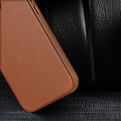 Dux Ducis Naples iPhone 14 Pro Max magnetic leather MagSafe brown цена и информация | Чехлы для телефонов | kaup24.ee