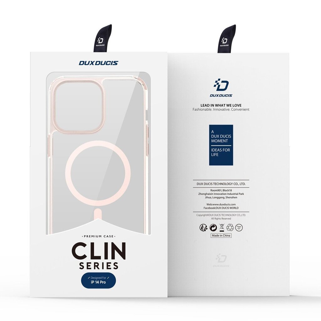 Dux Ducis Clin2 iPhone 14 Pro magnetic MagSafe pink hind ja info | Telefoni kaaned, ümbrised | kaup24.ee