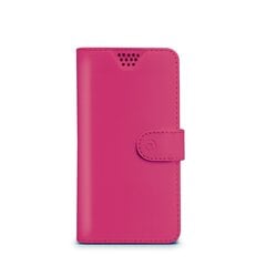 Universal Book case Wally L 4.0-4.5 by Celly Pink цена и информация | Чехлы для телефонов | kaup24.ee