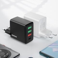 Dudao A5H, f3x USB / 1x USB Type C 20 W, PD, QC 3.0 белый цена и информация | Зарядные устройства для телефонов | kaup24.ee