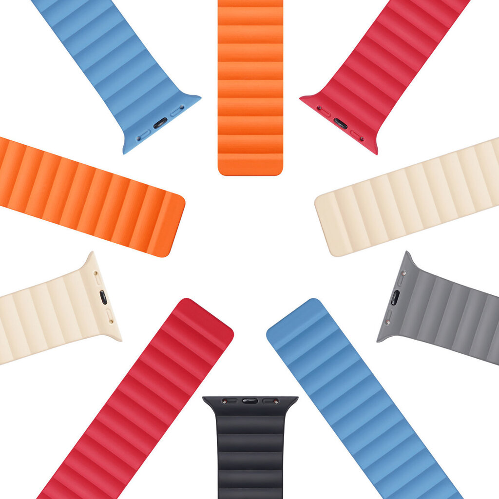 Dux Ducis Magnetic Strap Black/Orange hind ja info | Nutikellade ja nutivõrude tarvikud | kaup24.ee