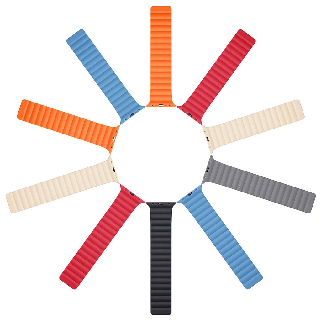 Dux Ducis Magnetic Strap Black/Orange hind ja info | Nutikellade ja nutivõrude tarvikud | kaup24.ee