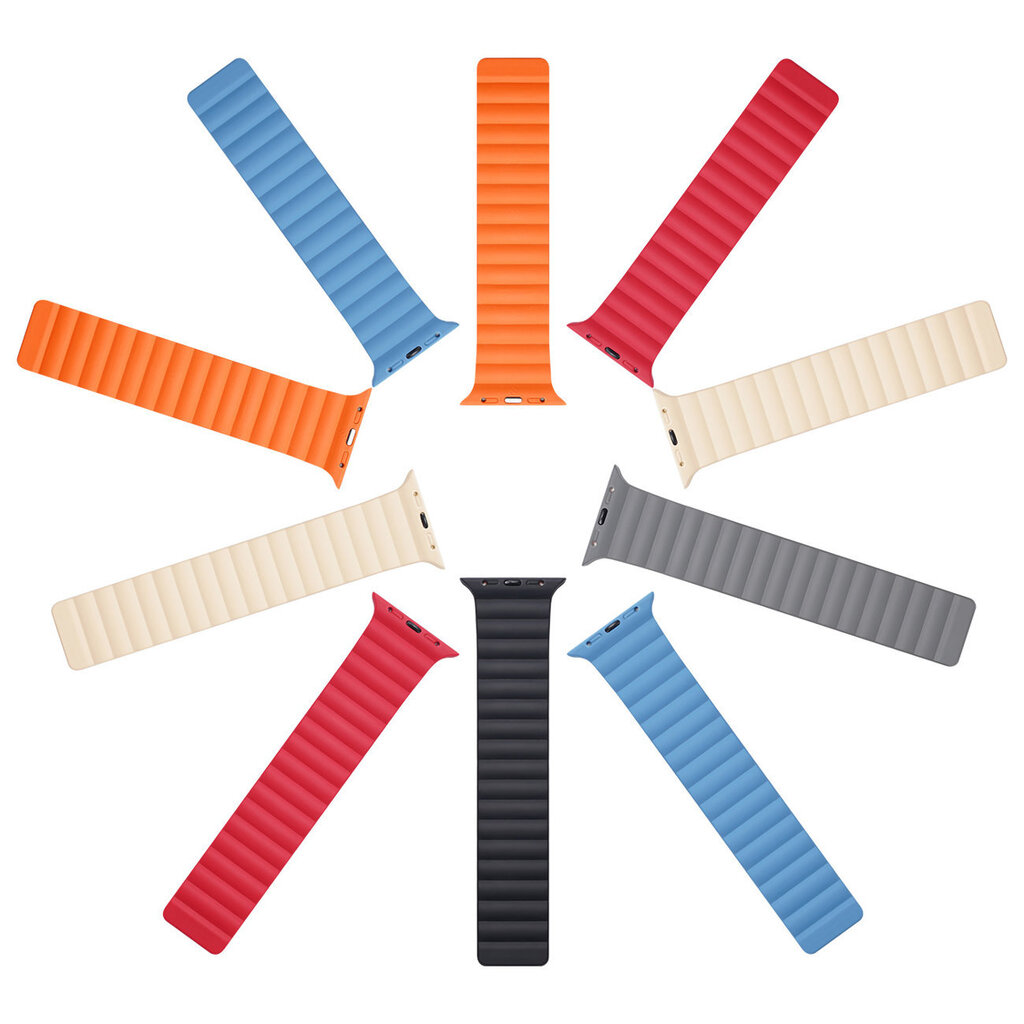 Dux Ducis Magnetic Strap Black/Orange hind ja info | Nutikellade ja nutivõrude tarvikud | kaup24.ee