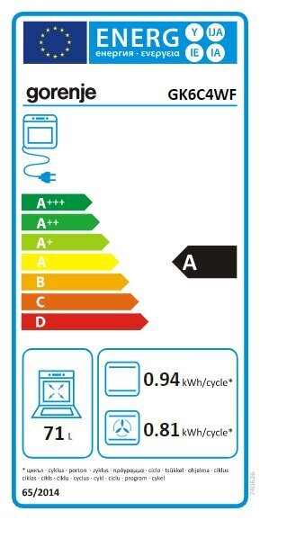 Gorenje GK6C4WF цена и информация | Elektripliidid | kaup24.ee