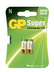 Щелочные батарейки GP 910A LR1, 2 шт. цена и информация | Батарейки | kaup24.ee