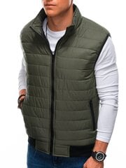 Tepitud vest V59 - khaki 5902228324645 hind ja info | Meeste vestid | kaup24.ee