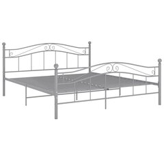 VidaXL voodiraam, hall, metall, 200 x 200 cm цена и информация | Кровати | kaup24.ee