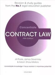 Contract Law Concentrate: Law Revision and Study Guide 5th Revised edition цена и информация | Книги по экономике | kaup24.ee