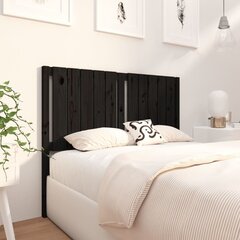 VidaXL voodipeats, must, 125,5 x 4 x 100 cm, männipuit hind ja info | Voodid | kaup24.ee