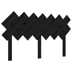 vidaXL voodipeats, must, 141x3x80,5 cm, männipuit hind ja info | Voodid | kaup24.ee