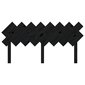 vidaXL voodipeats, must, 159,5x3x80,5 cm, männipuit hind ja info | Voodid | kaup24.ee