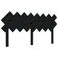 vidaXL voodipeats, must, 159,5x3x80,5 cm, männipuit hind ja info | Voodid | kaup24.ee