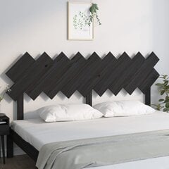 vidaXL voodipeats, must, 178 x 3 x 80,5 cm, männipuit hind ja info | Voodid | kaup24.ee