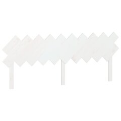 vidaXL voodipeats, valge, 196x3x80,5 cm, männipuit hind ja info | Voodid | kaup24.ee