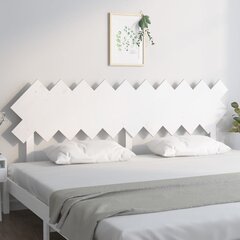 vidaXL voodipeats, valge, 196x3x80,5 cm, männipuit hind ja info | Voodid | kaup24.ee