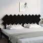 vidaXL voodipeats, must, 196 x 3 x 80,5 cm, männipuit hind ja info | Voodid | kaup24.ee